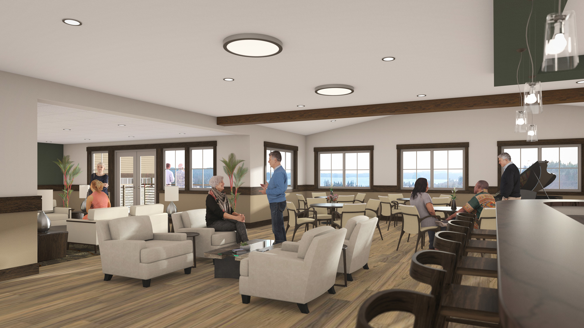 Silverdale rendering common area
