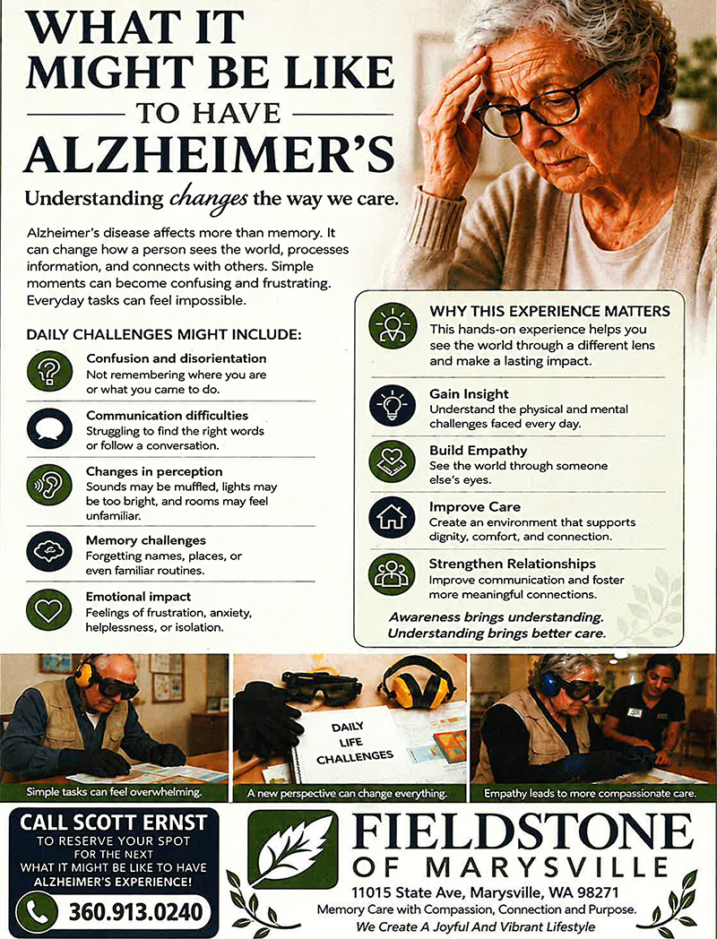What It Might Be Like to Have Alzheimer's Flyer