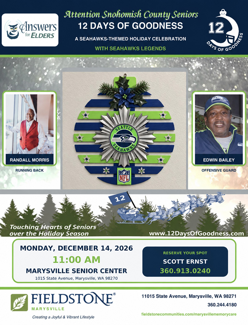Seahawks 12 Days of Goodness Flyer