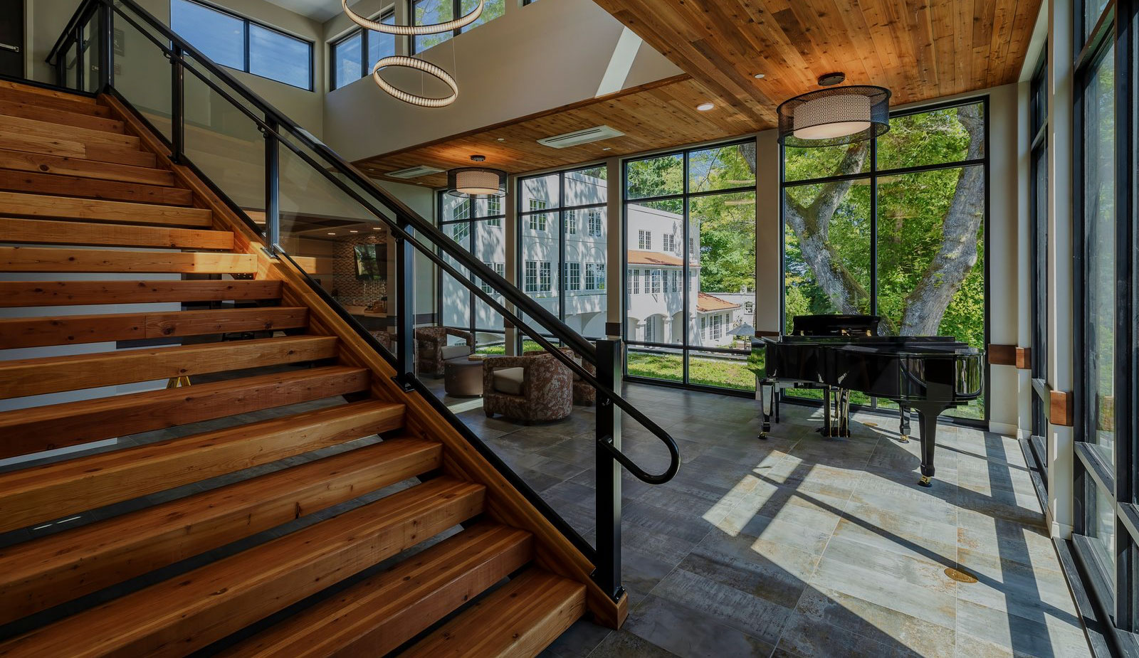 Beautiful lobby of Fieldstone of Bainbridge